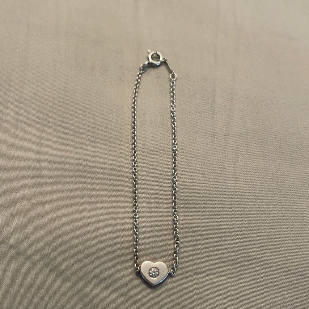 Authentic Tiffany & Co. Paloma Picasso diamond heart bracelet 925 bracelet.